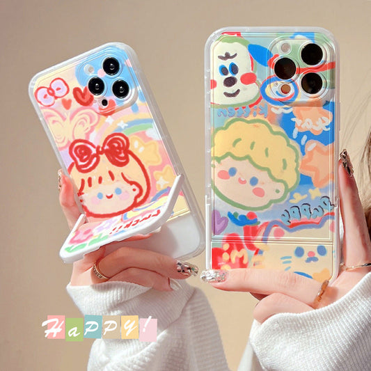 Happy - iPhone Case with Stand
